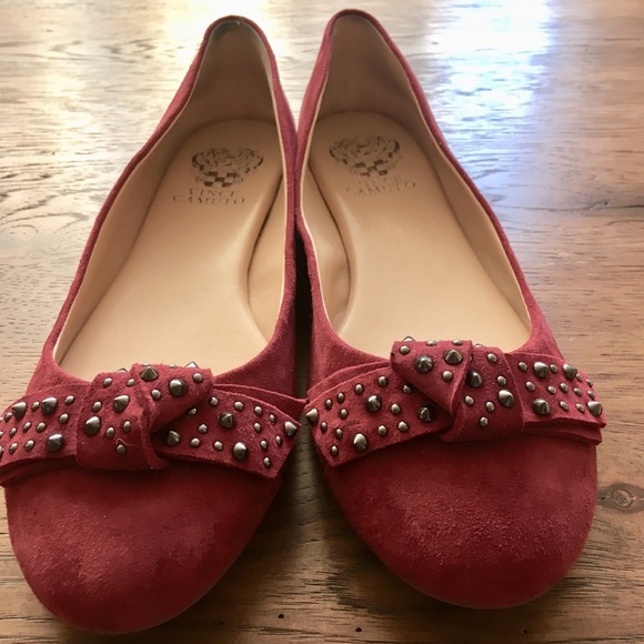 Vince Camuto Cherra Studded Suede Ballet flats - Picture 2 of 7